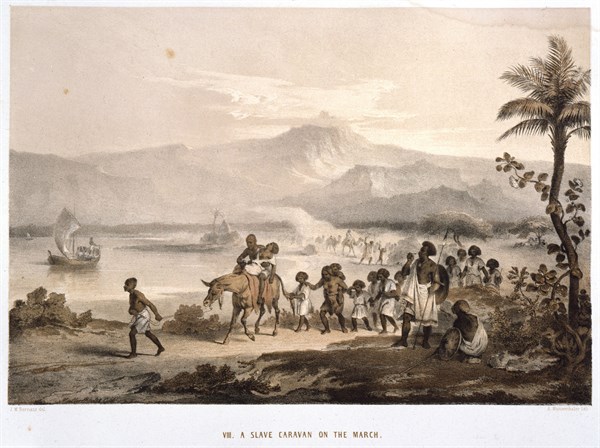 Slave caravan in Ethiopia