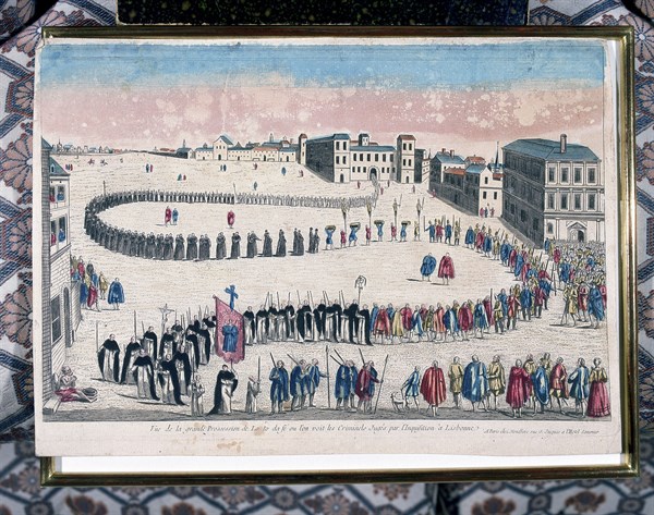 Grand procession of the auto-da-fe of criminals