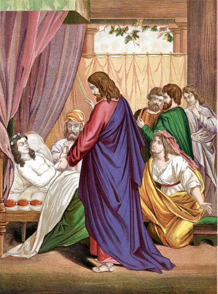 Christ raising the daughter of Jairus