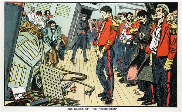 Loss of the 'Birkenhead' iron paddle-steamer troopship