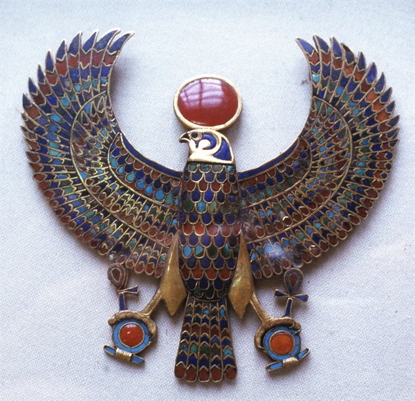 Pectoral jewel from treasure of Tutankhamun