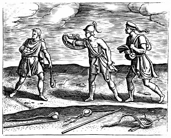 Roman soldiers: Stone slingers and their equipment