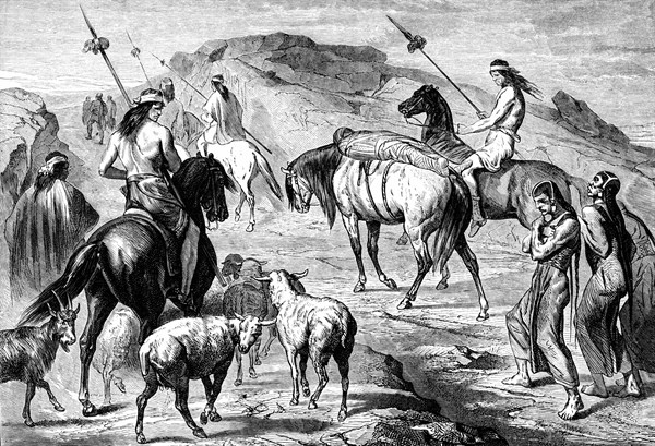 Patagonian funeral procession