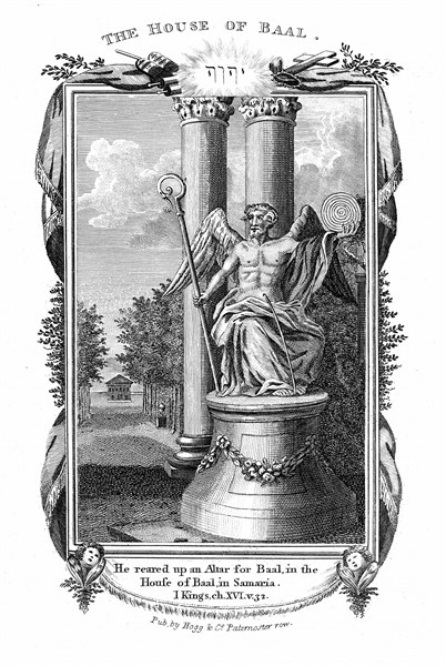 Baal, god of fertility and king of the gods of the Canaanites