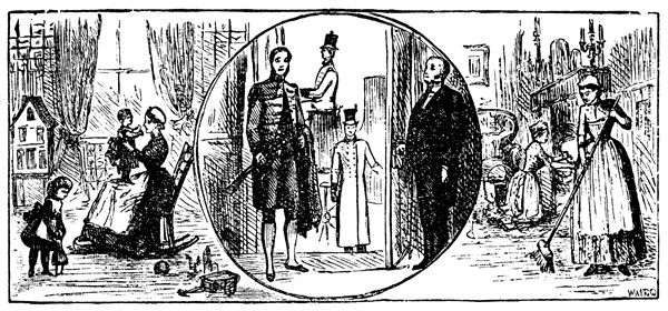 Nursemaid, Footman, Coachman, Butler and Parlour maids