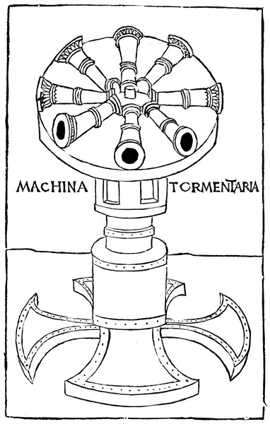 Early idea of a quick firing cannon