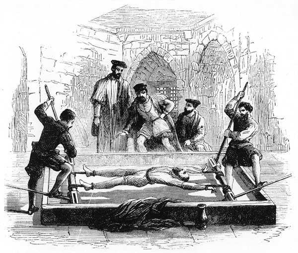 16th Century torture on a rack
