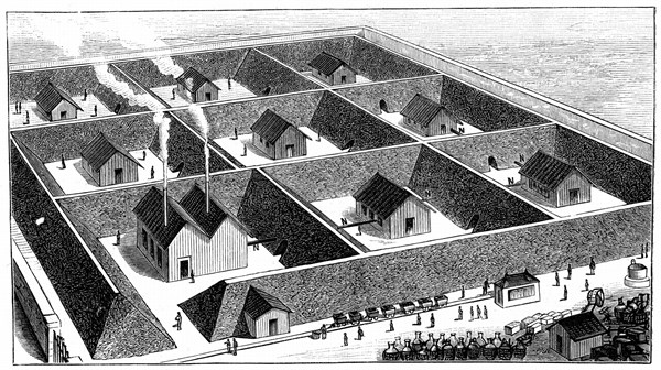Nitroglycerin processing plant, explosives factory, Val Bormida, near Cengio, North West Italy, 1888