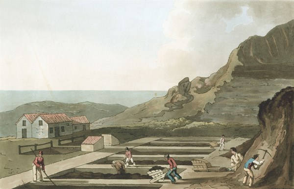 Alum works near whitby in Yorkshire