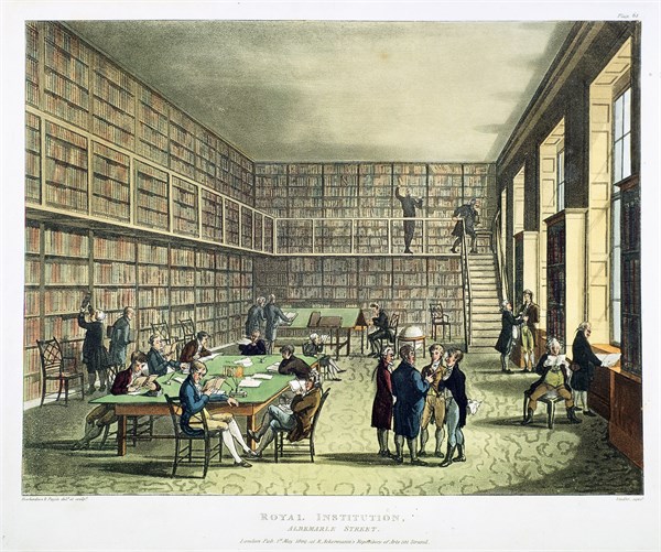 Library of the Royal Institution, Albermarle Street, London