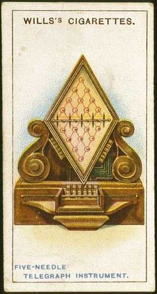 Cook & Wheatstone's 5-needle telegraph, patented 1837, first installed 1837