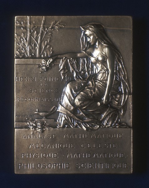 Plaquette commemorating the death of Henri Poincare