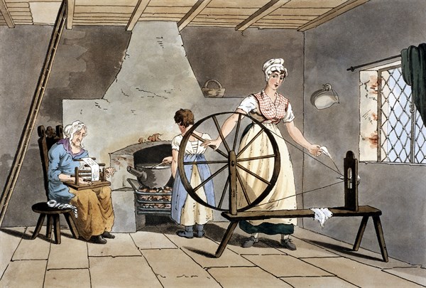 Three generations of women