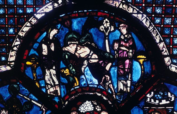 Stain glass window from the cathedral of Chartres