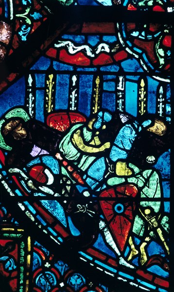 Stain glass window from the cathedral of Chartres