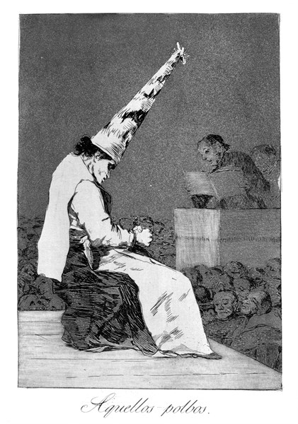Those specks of dust, Perrico the cripple', 1799. Perrico caught giving love potions to lovers,