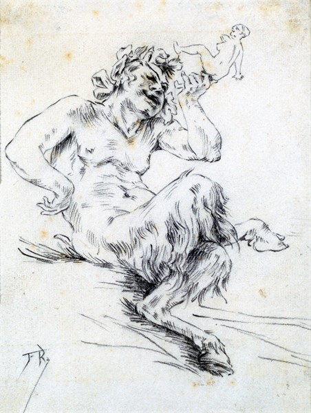 Fauna' by Felicien Rops 1833-1898