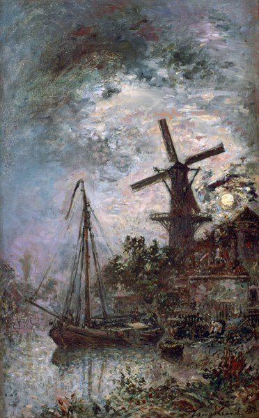 Jongkind, Landscape with a Mill