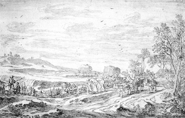 Landscape with Reapers', 1595-1661