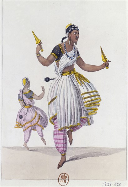 Theatre of Varieties: Costume for 'Les Bayaderes' 1838