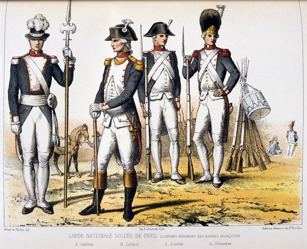 Parisienne National Guard soldiers