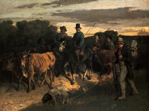 Courbet, Les Paysans de Flagey revenant de la foire