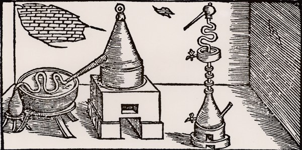 La distillation de l'alcool