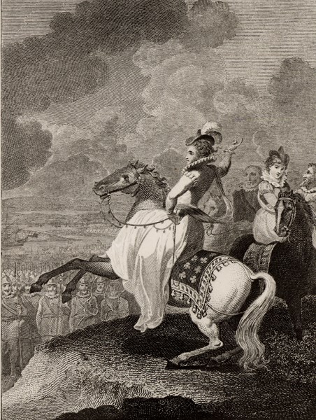Elisabeth Ire d'Angleterre s'adressant à ses troupes