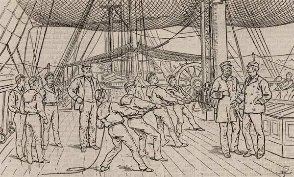 Naval cadets on the Royal Navy