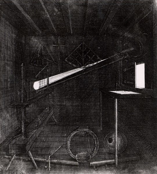 Projecting the sun's image through a refracting telescope