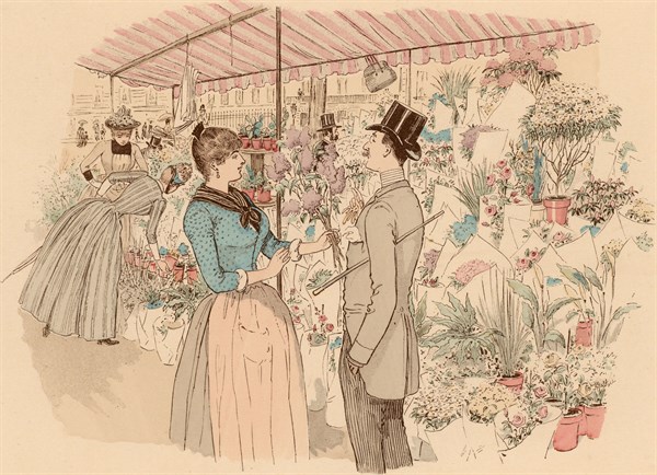Flower market in the Madeleine