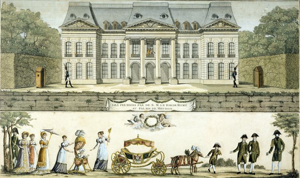 Vue du château de Meudon du jardin