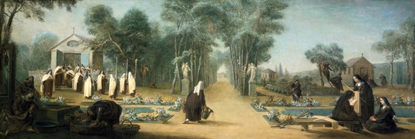 Les Carmélites dans le jardin