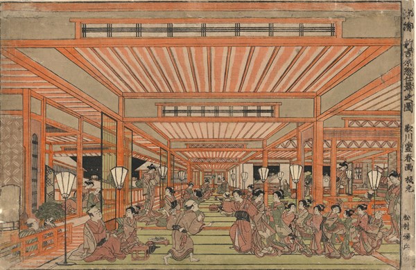 Toyoharu, Cleaning out in Yorshiwara