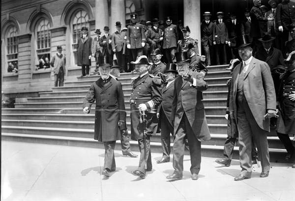 Unveiling of monument at entrance Central Park