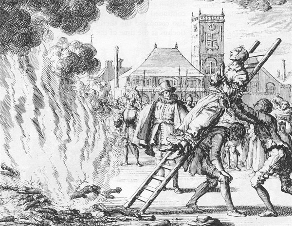Ann Ekende Vlasteran brûlé vif en 1571