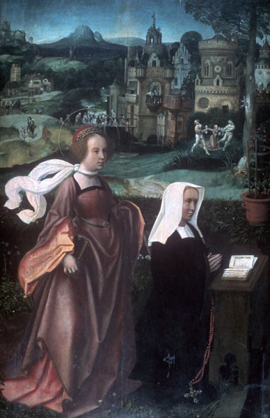 Wife of Donor of St Nicholas with St Godelina'