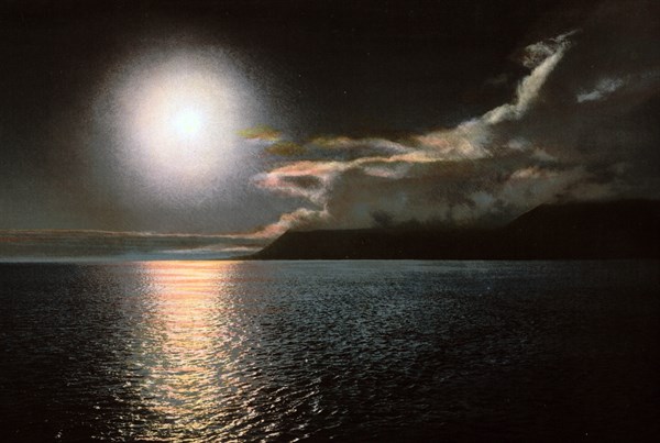 Le soleil de minuit à la baie Advent