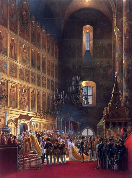 Alexandre II lors de son couronnement