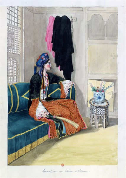 Gardner Wilkinson, Levantine dans un costume du Caire