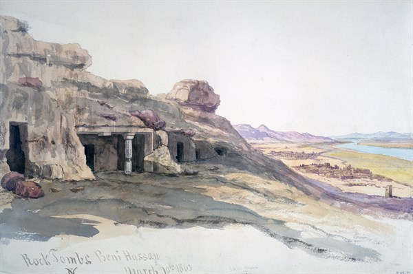 Vacher, Tombes creusées dans la roche