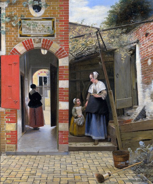 De Hooch, The Courtyard of a house in Delft