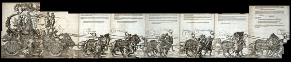 Dürer, Le char triomphal de l'empereur Maximilien Ier