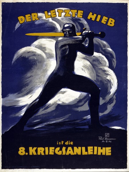 Affiche allamande de la Première Guerre Mondiale