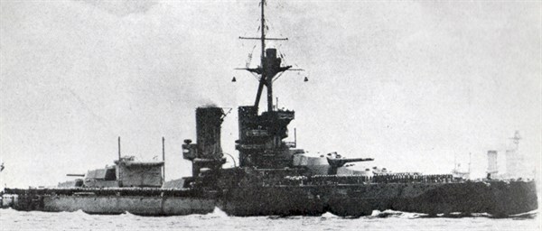 British battleship HMS 'Iron Duke'