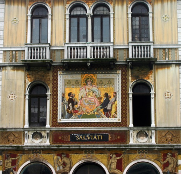 Pallazio along the frontage of the Grand Canal in Venice
