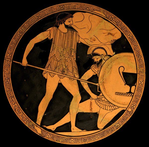 Poseidon fighting Polybotes