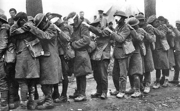 British 55th Division gas casualties