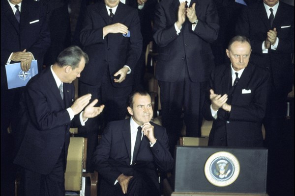 US President Richard Nixon