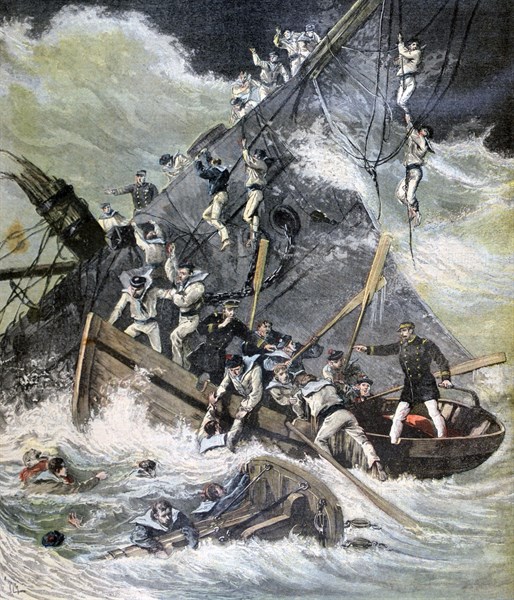 Wreck of the 'Labourdonnais'